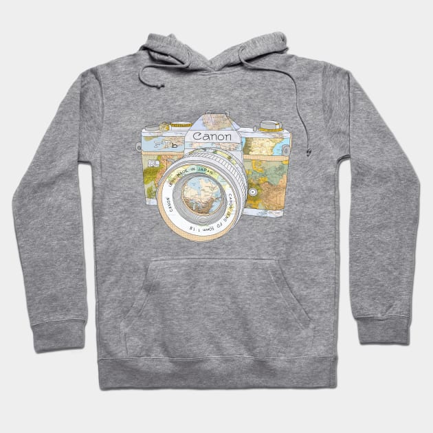 TRAVEL CAN0N Hoodie by BiancaGreen